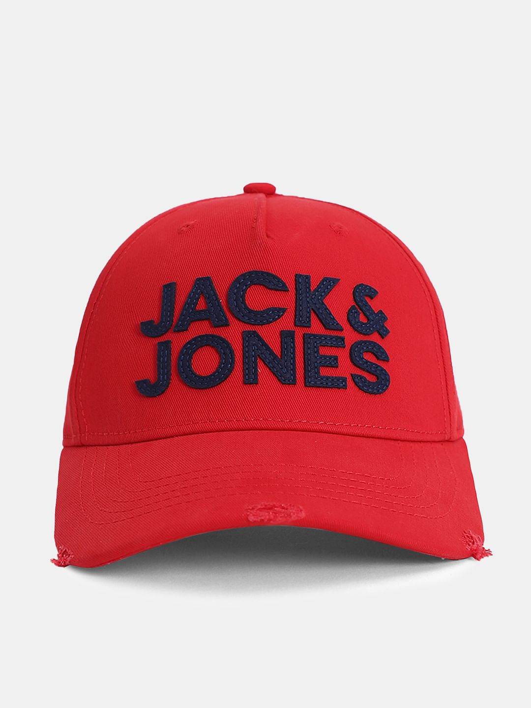 Red Logo Print Baseball Cap - ONE