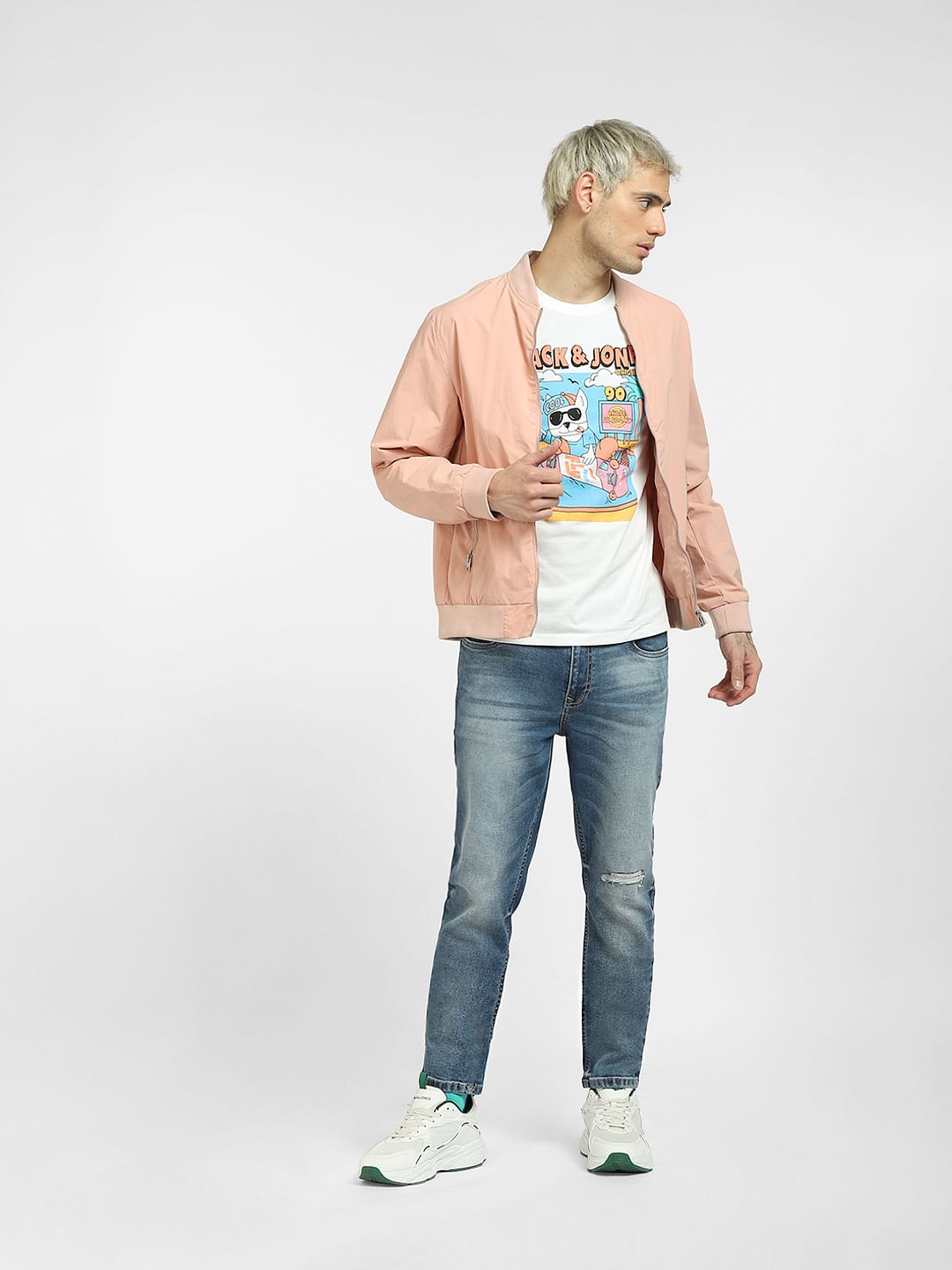 White Graphic T-shirt - S
