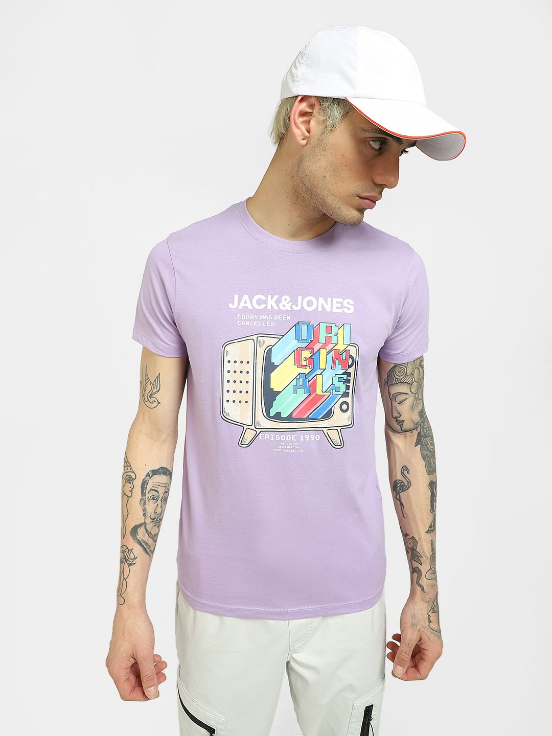 Purple Graphic T-shirt - S