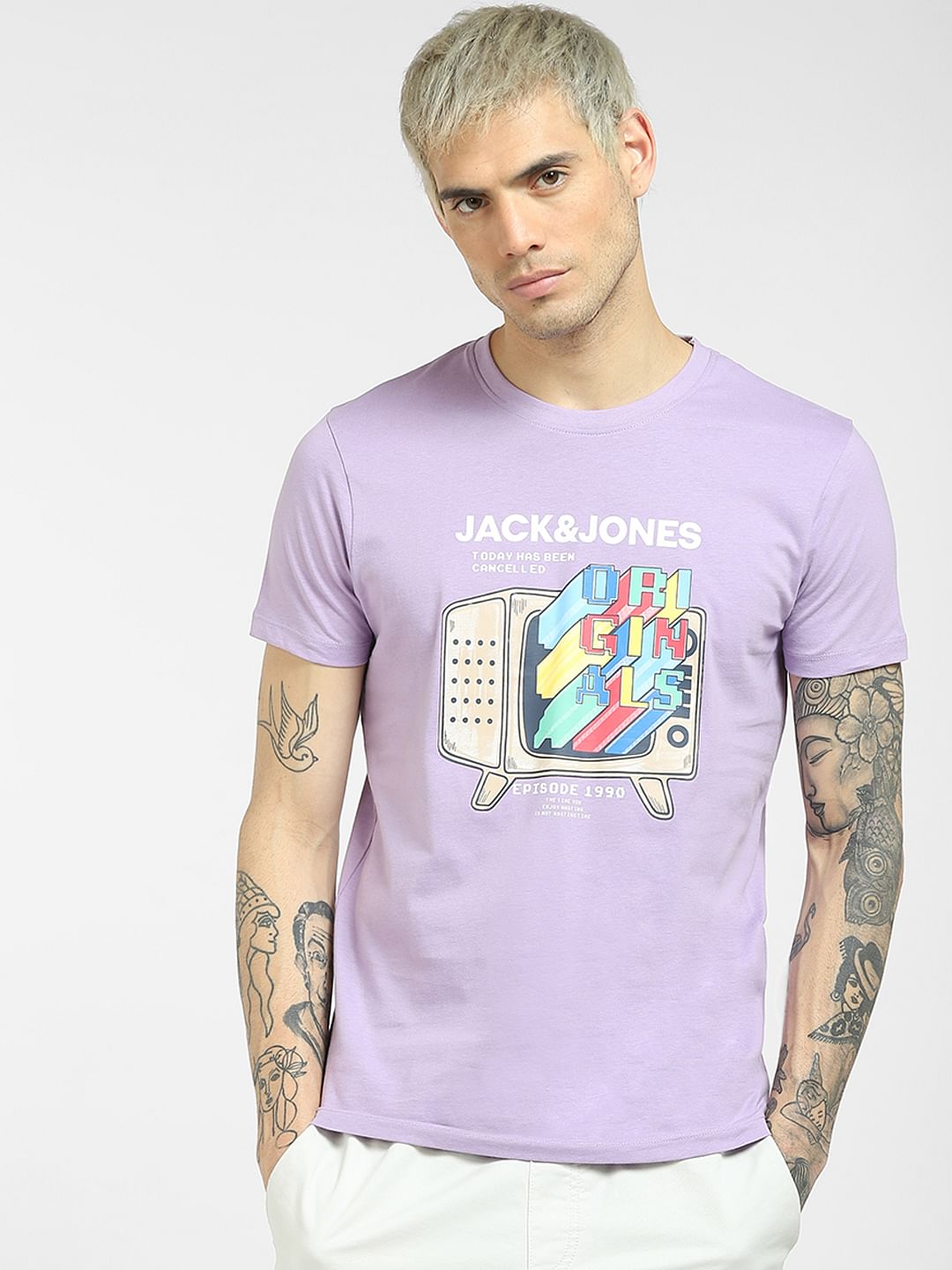 Purple Graphic T-shirt