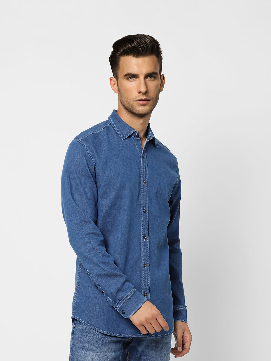 Blue Denim Full Sleeves Shirt