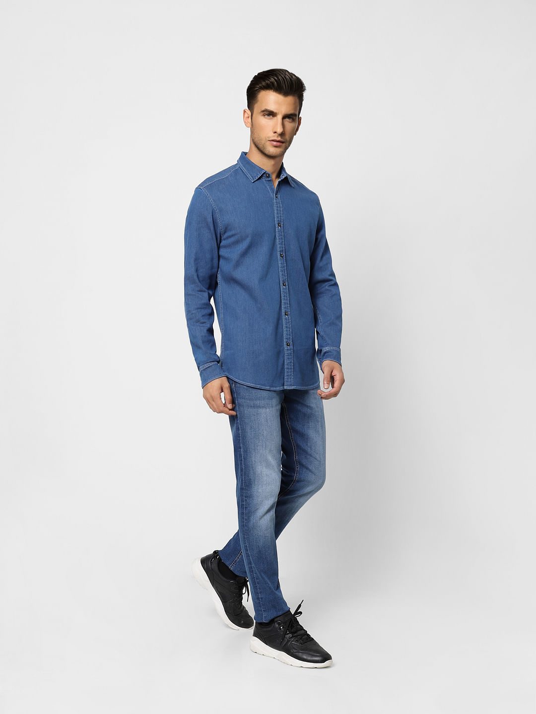 Blue Denim Full Sleeves Shirt