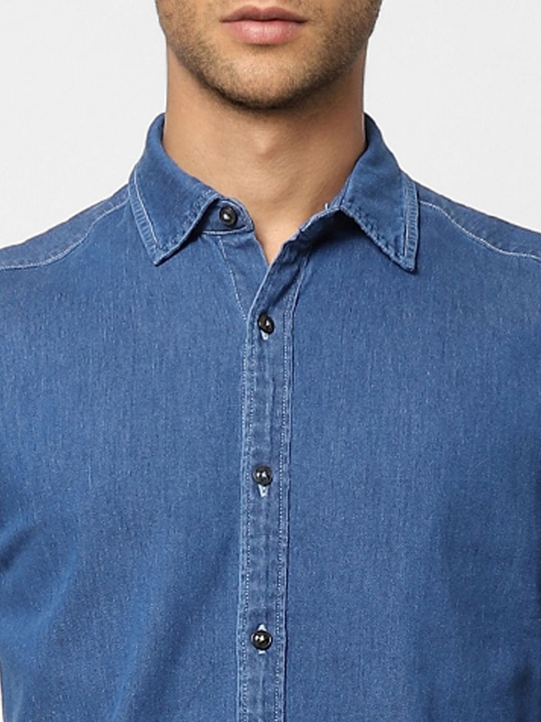 Blue Denim Full Sleeves Shirt