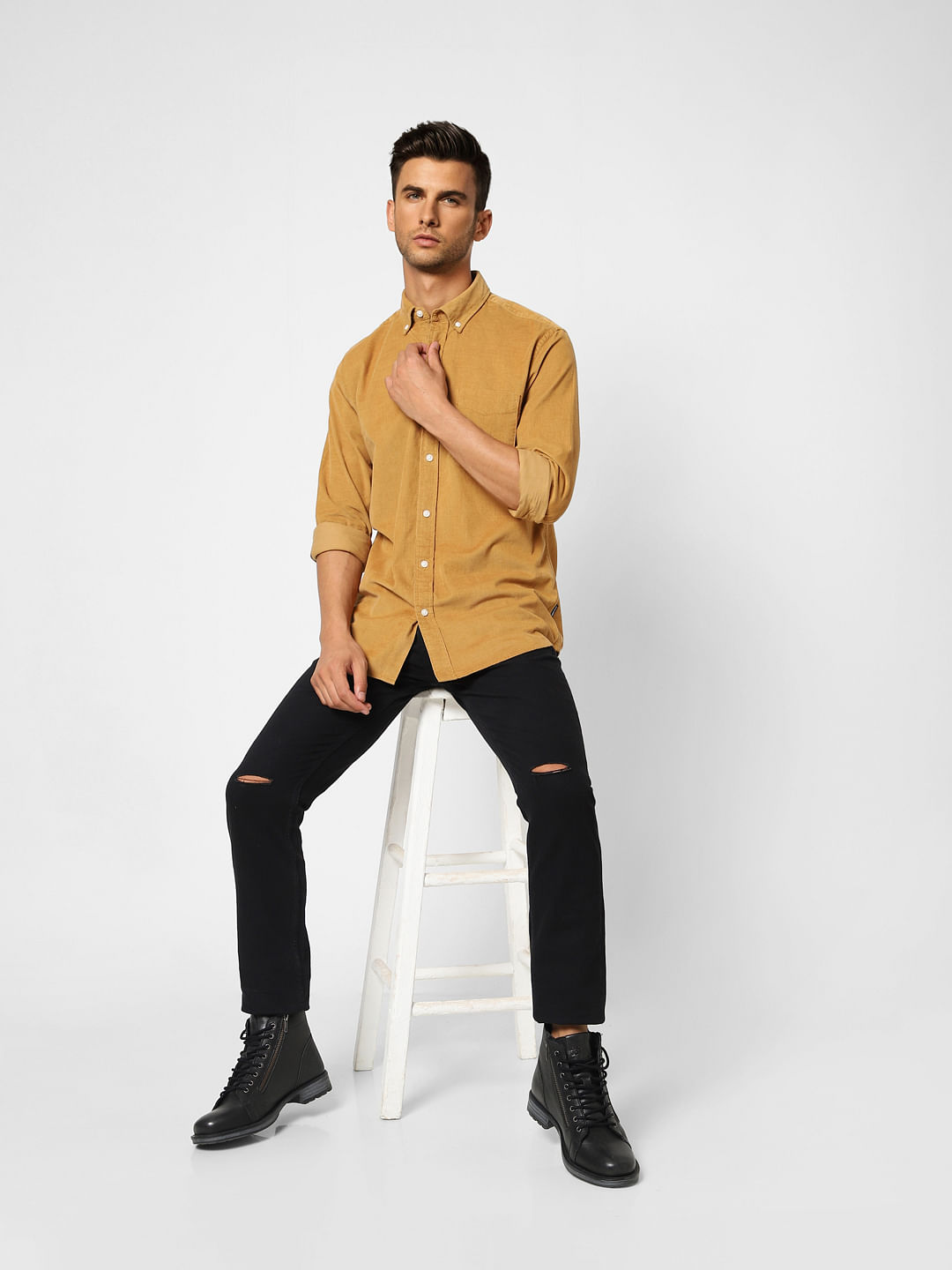 Brown Full Sleeves Shirt