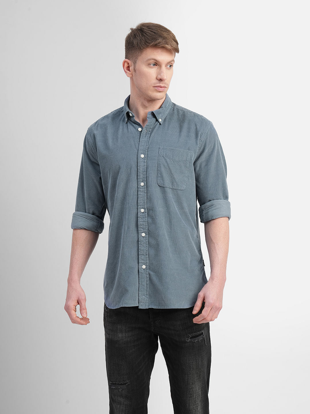 Grey Full Sleeves Shirt