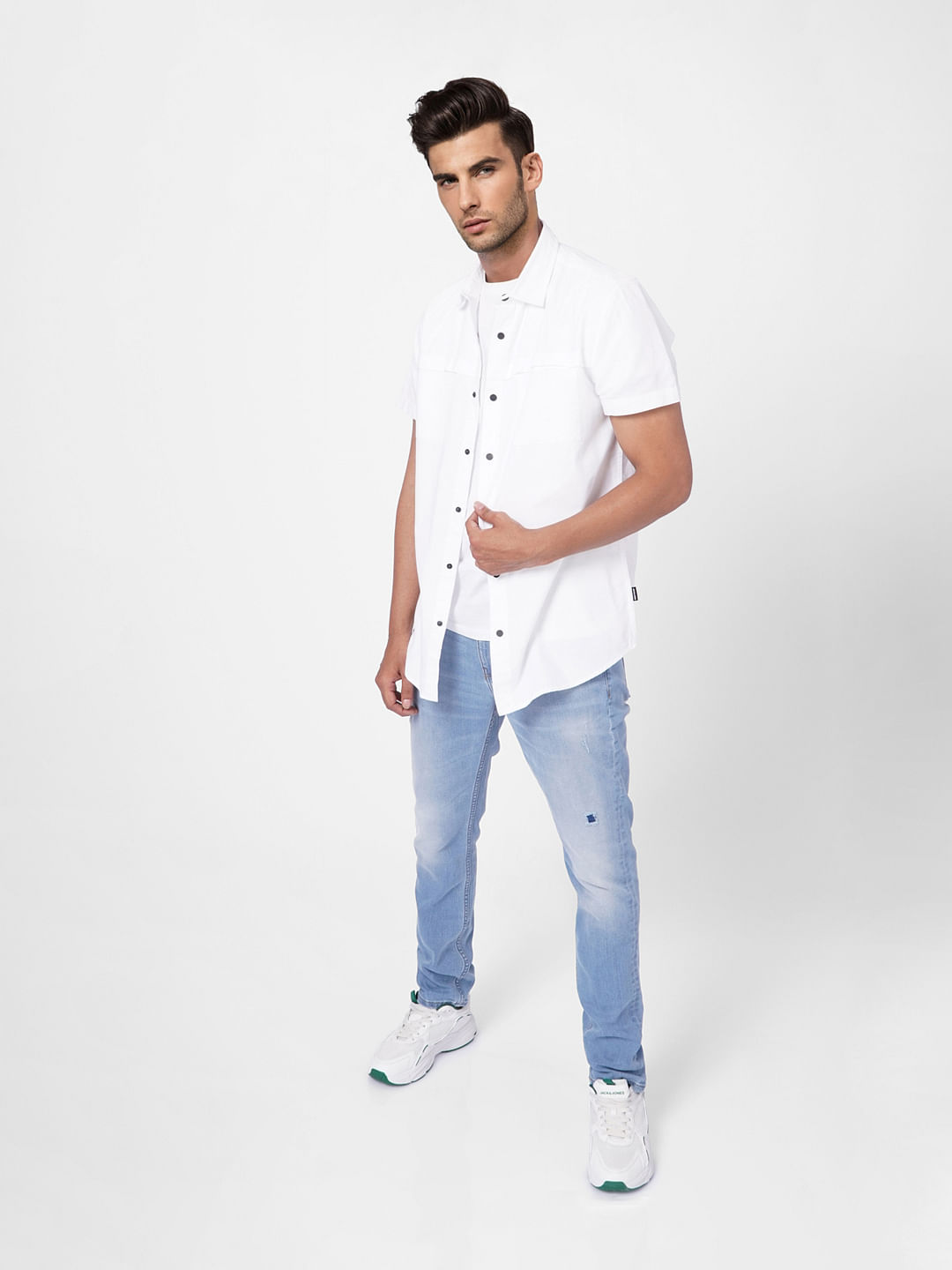 White Short Sleeves Shirt