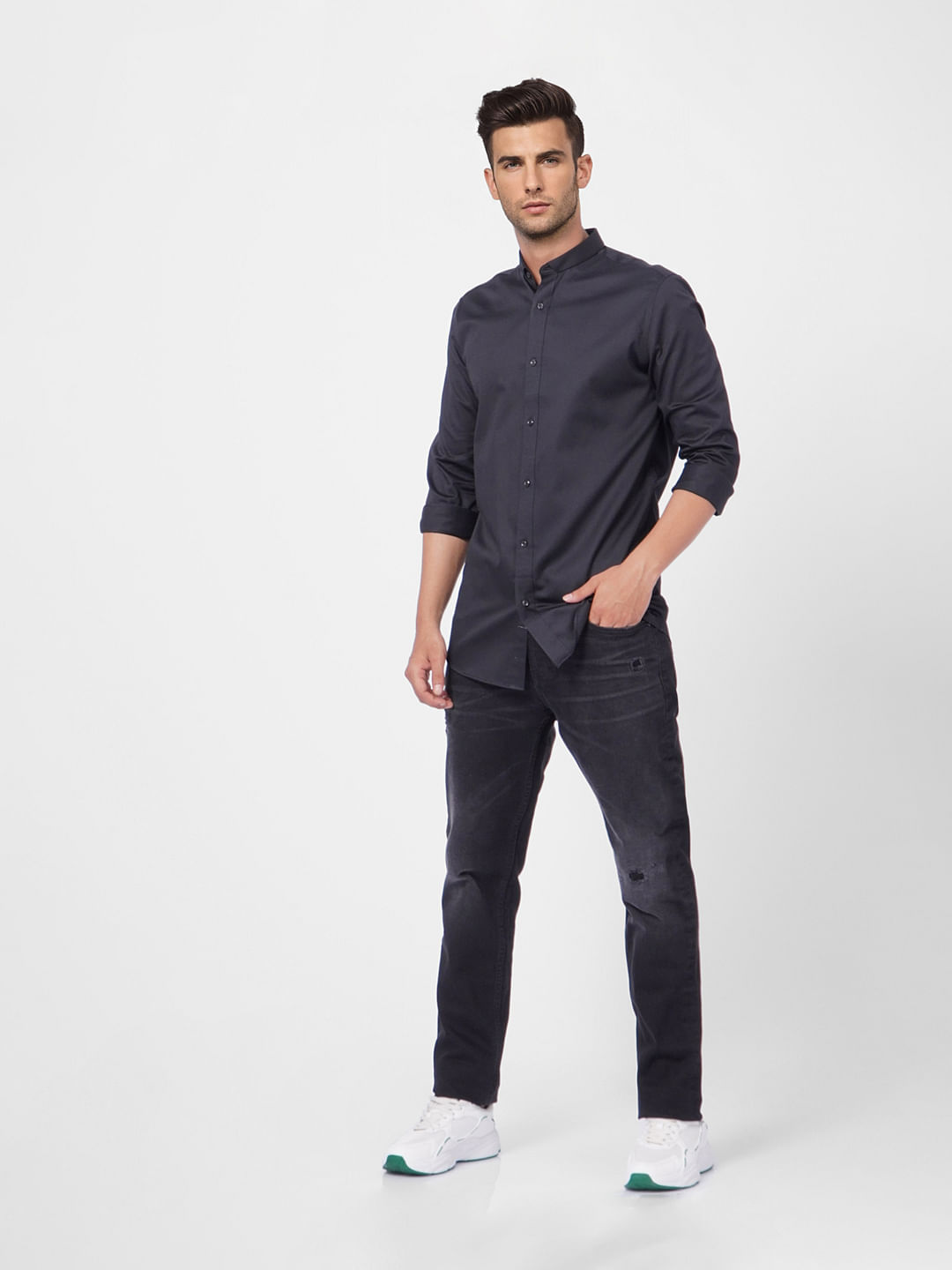 Black Full Sleeves Shirt