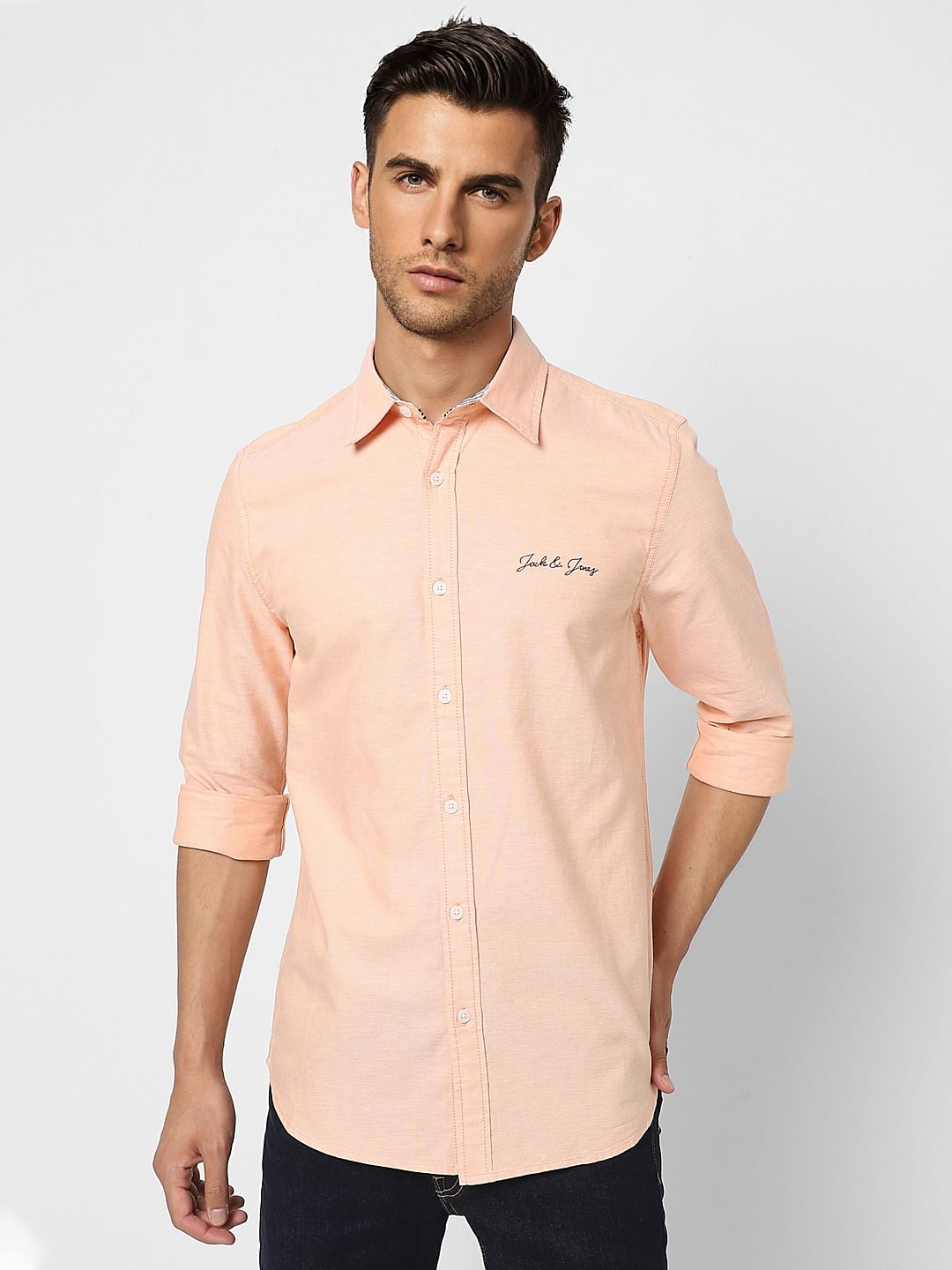 Peach Full Sleeves Shirt