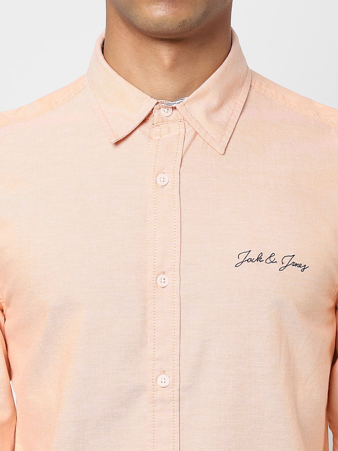 Peach Full Sleeves Shirt