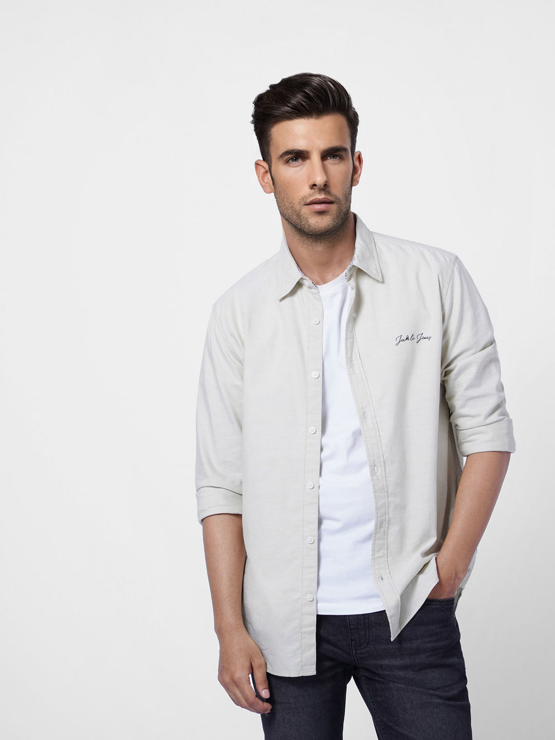 Light Green Full Sleeves Shirt