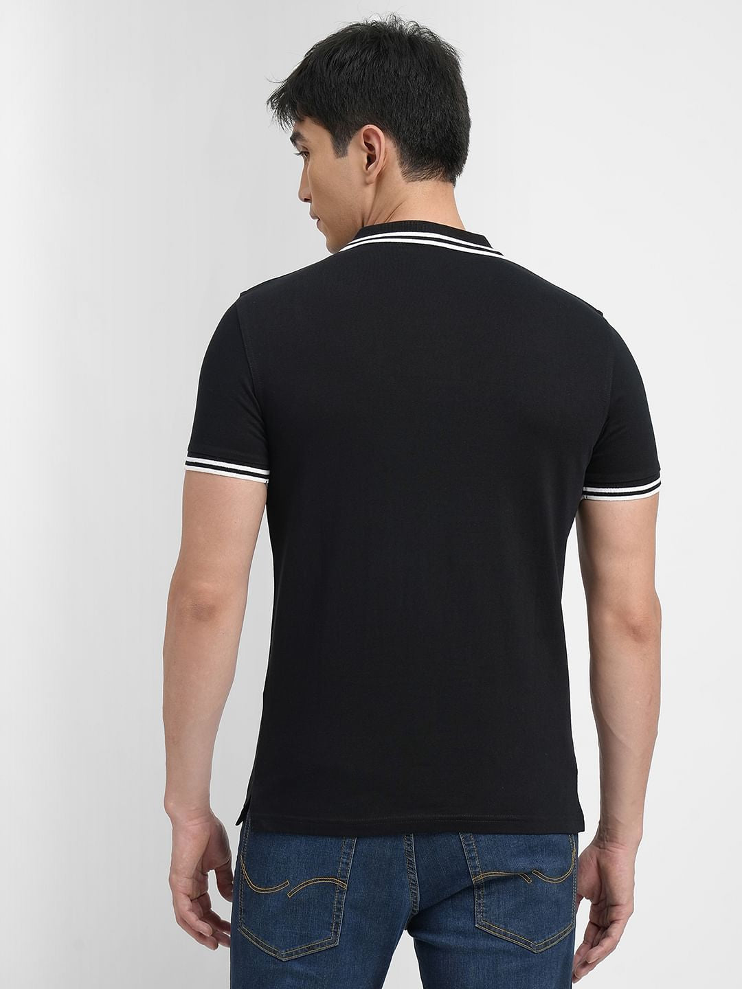 Black Polo Neck T-shirt