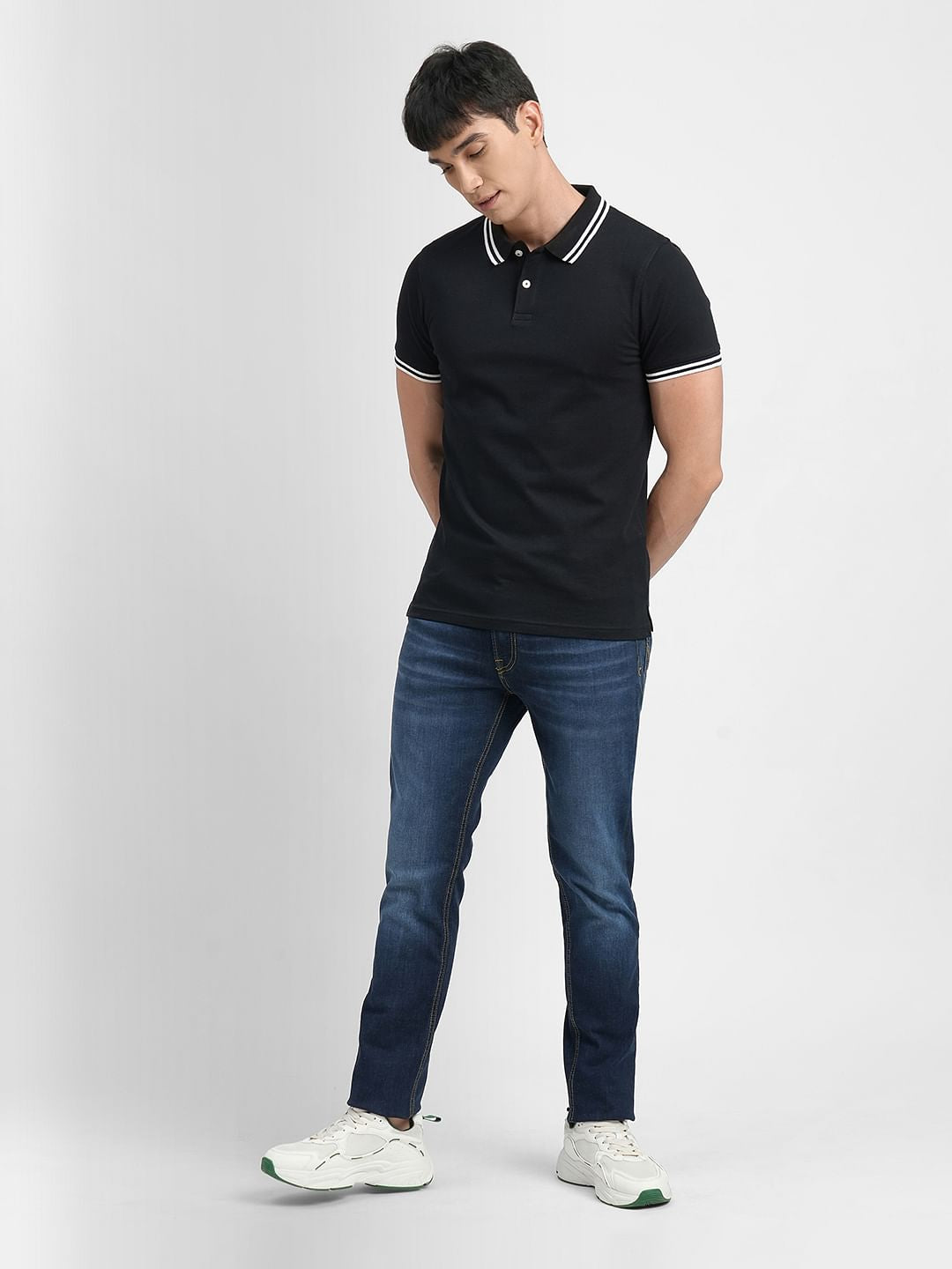 Black Polo Neck T-shirt