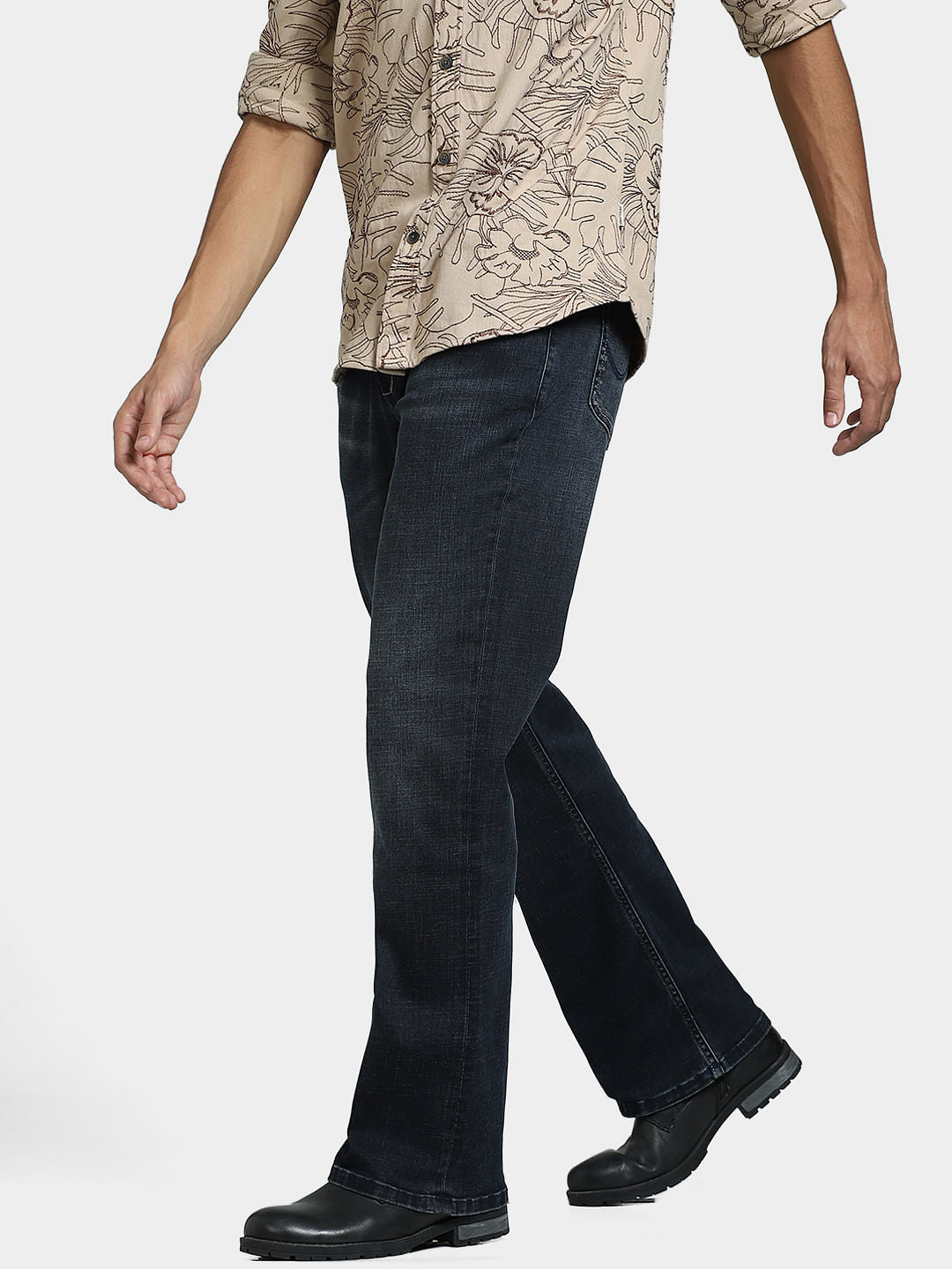 Dark Blue High Rise Ray Bootcut Jeans
