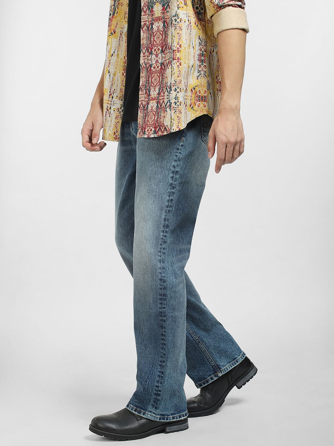 Blue High Rise Ray Bootcut Jeans