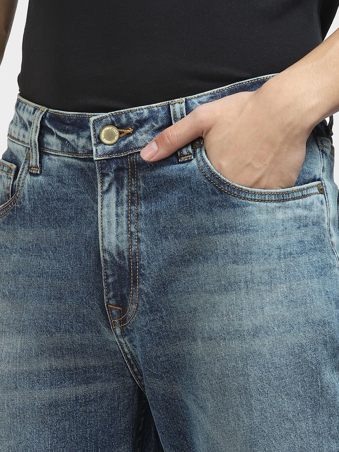 Blue High Rise Ray Bootcut Jeans