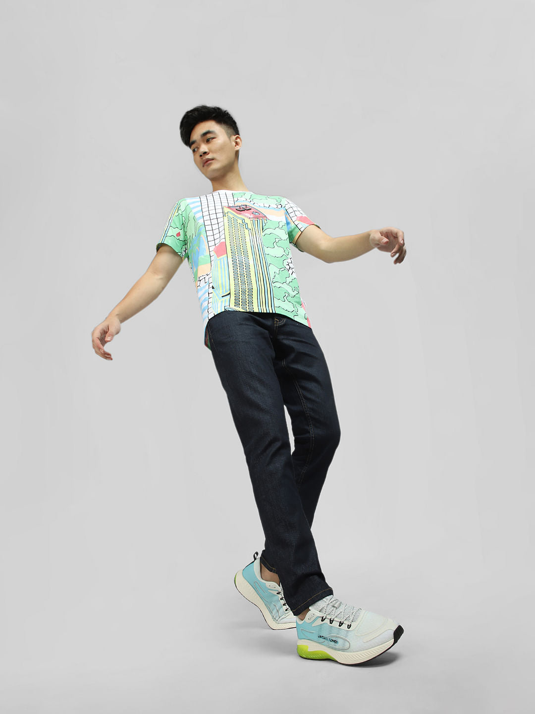 Dark Blue Low Rise Glenn Slim Fit Jeans