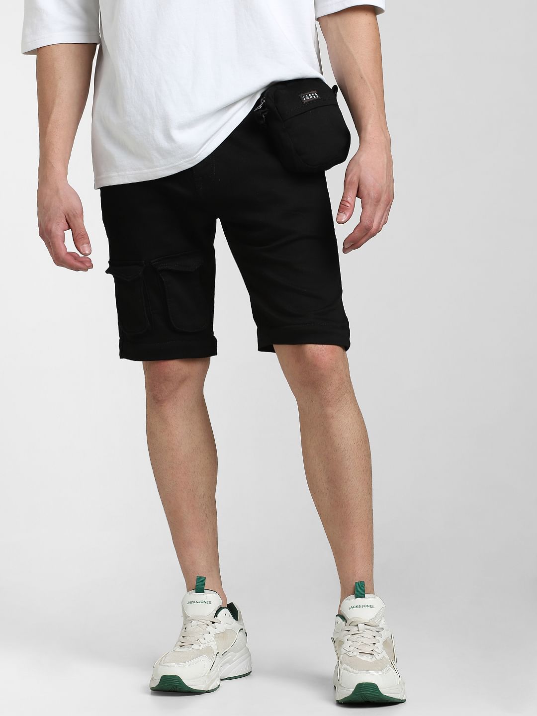 Black Low Rise Detachable Paul Anti Fit Jeans