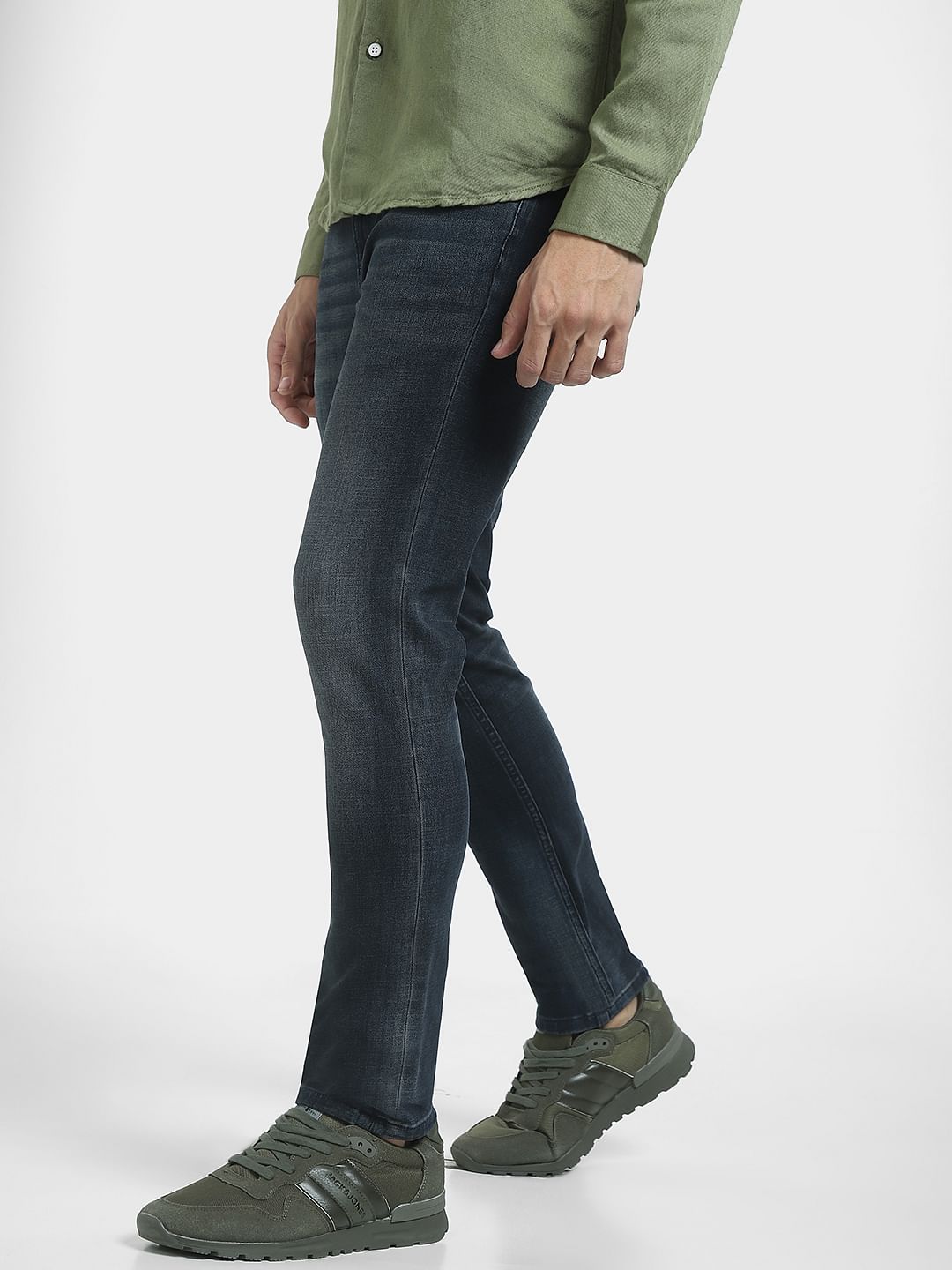 Dark Blue Low Rise Liam Skinny Jeans