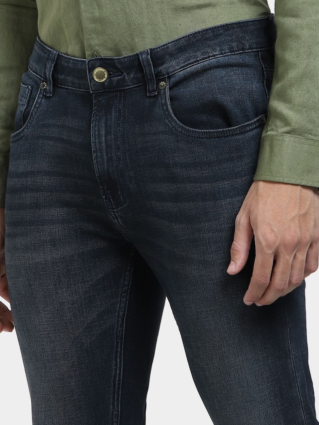 Dark Blue Low Rise Liam Skinny Jeans