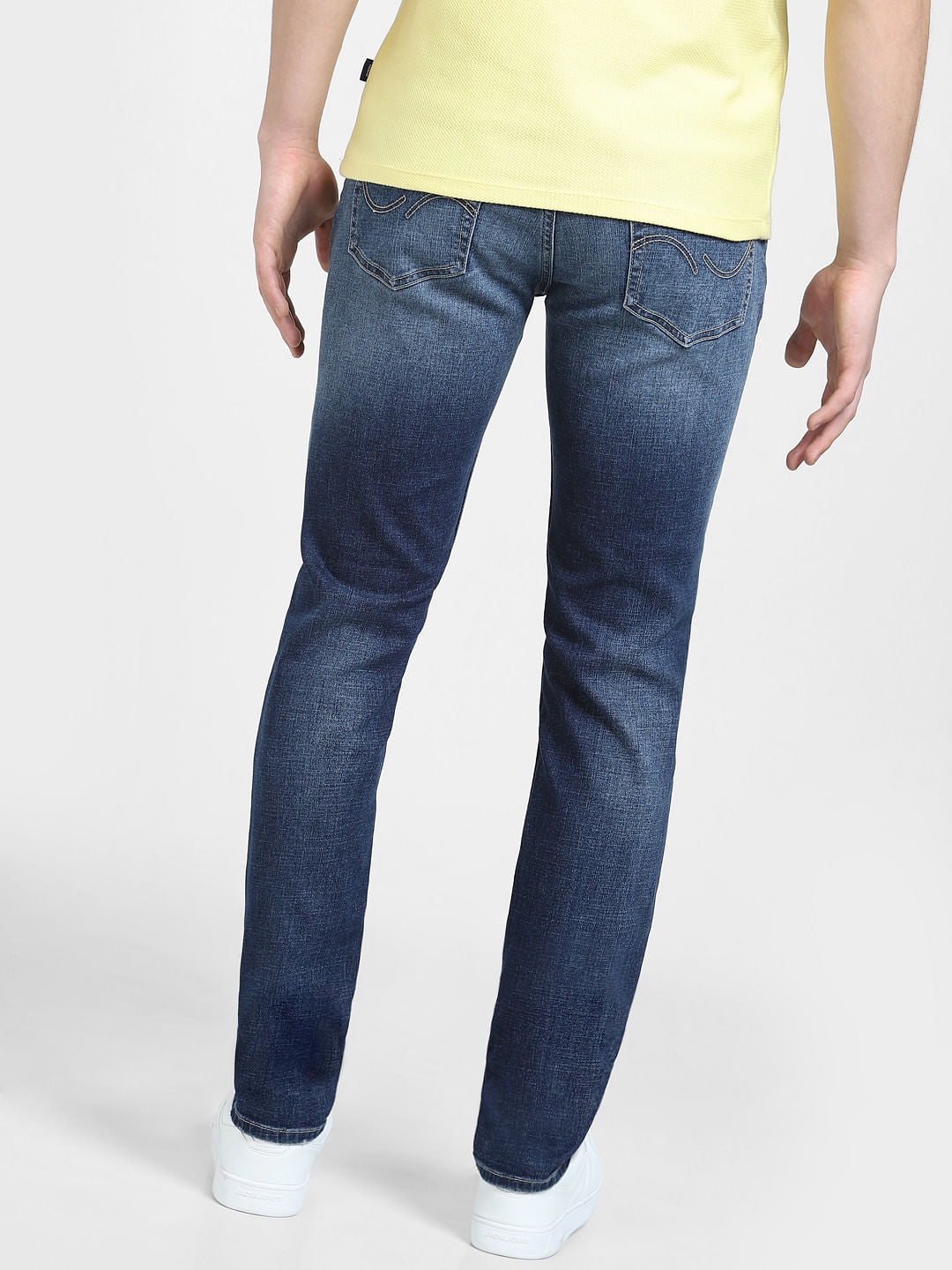 Dark Blue Low Rise Glenn Slim Fit Jeans