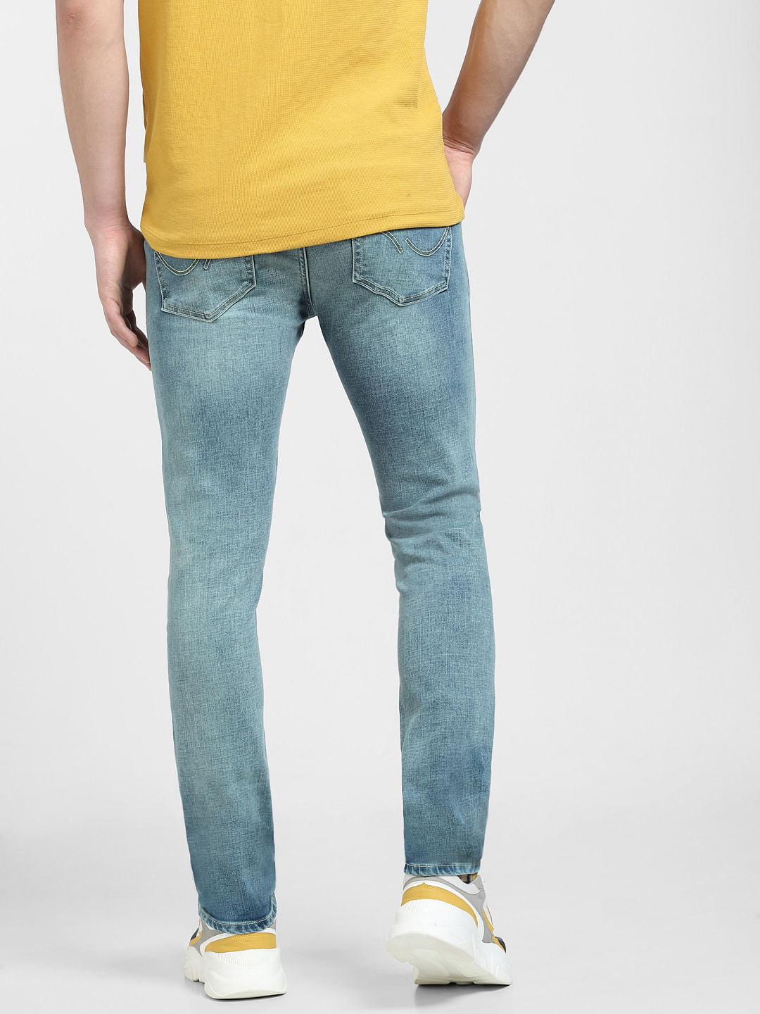 Light Blue Low Rise Washed Liam Skinny Jeans