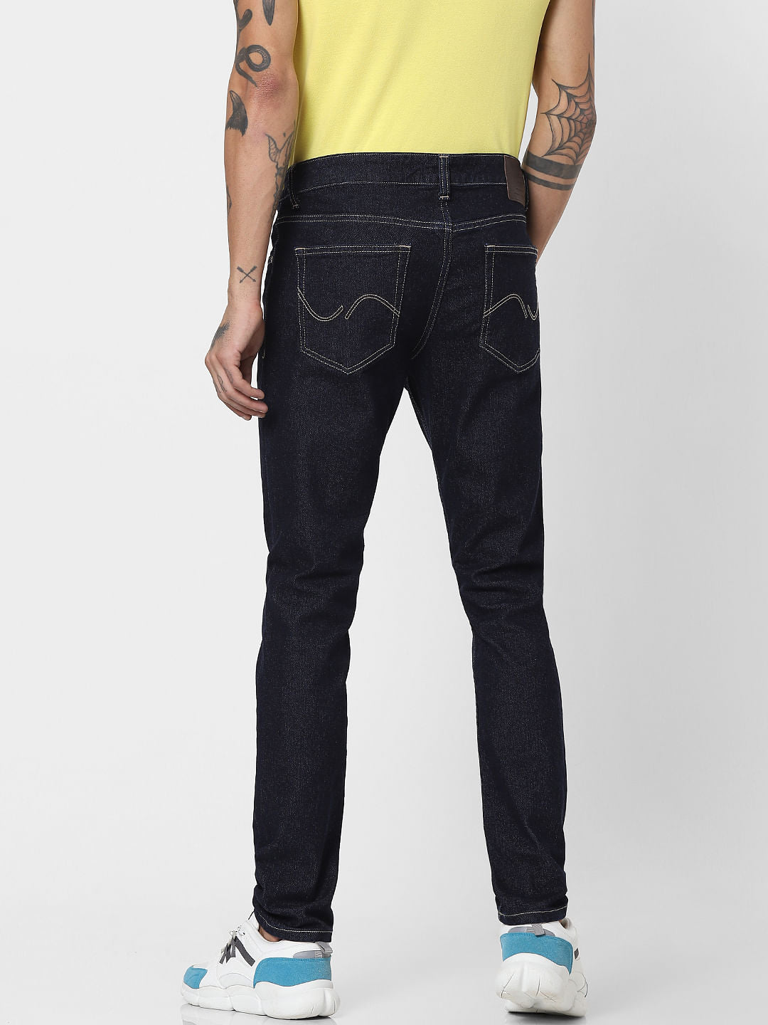 Dark Blue Low Rise Glenn Slim Jeans