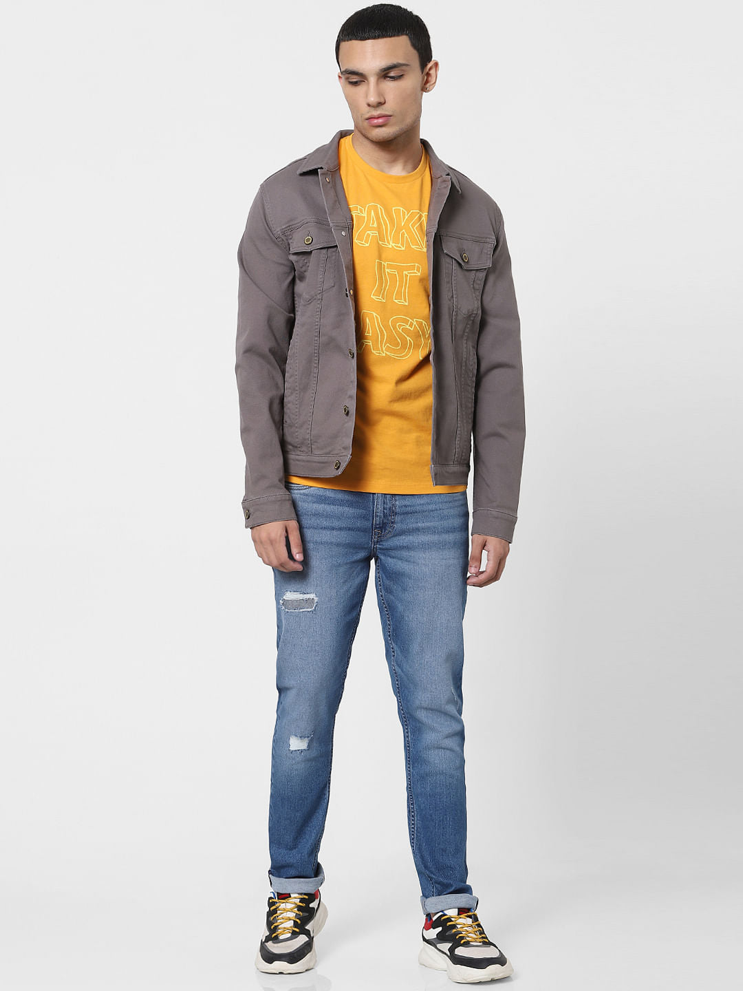Light Blue Low Rise Ben Ripped Skinny Jeans - 28/30