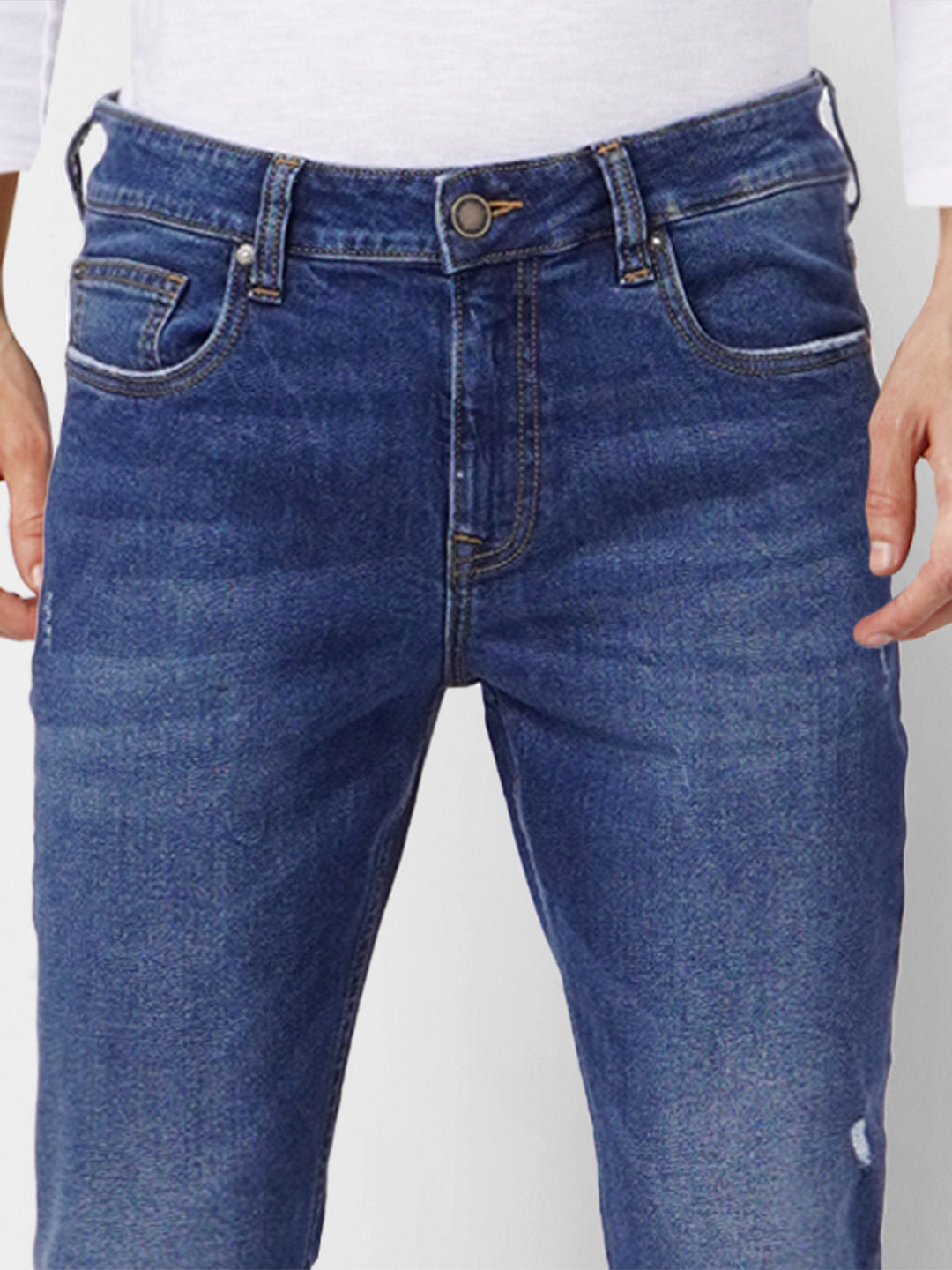 Blue Low Rise Glenn Slim Fit Jeans