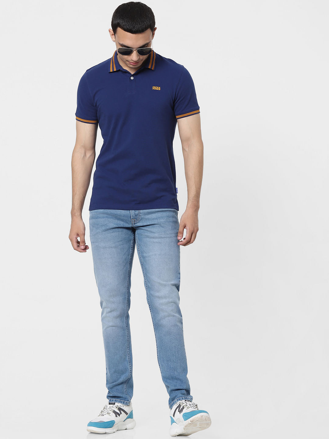Light Blue Low Rise Glenn Slim Jeans - 28/30