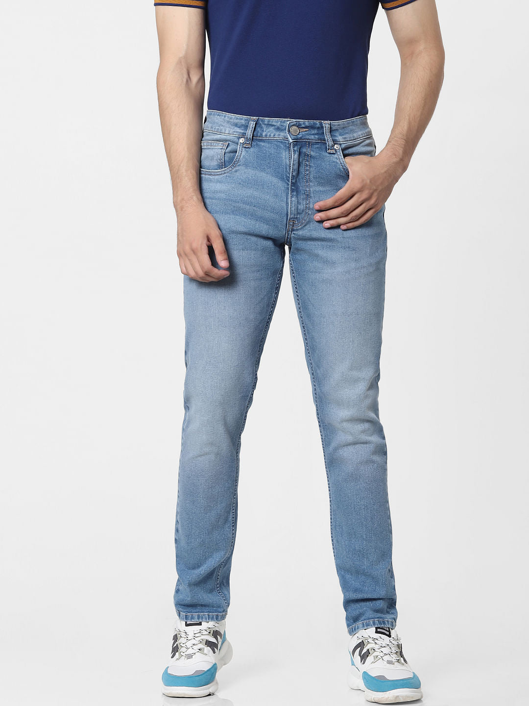 Light Blue Low Rise Glenn Slim Jeans