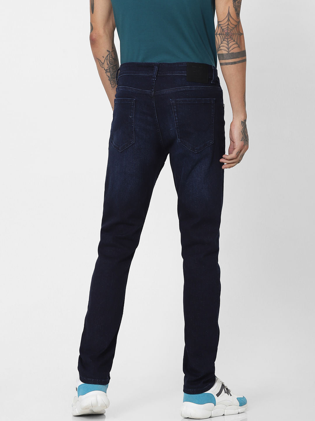 Blue Low Rise Glenn Slim Jeans