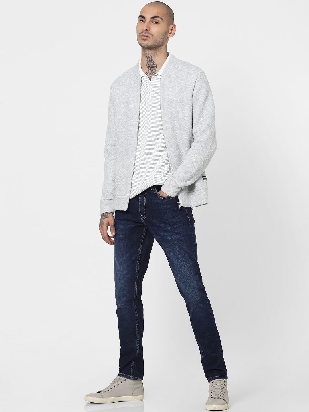 Blue Low Rise Glenn Slim Jeans - 28/30