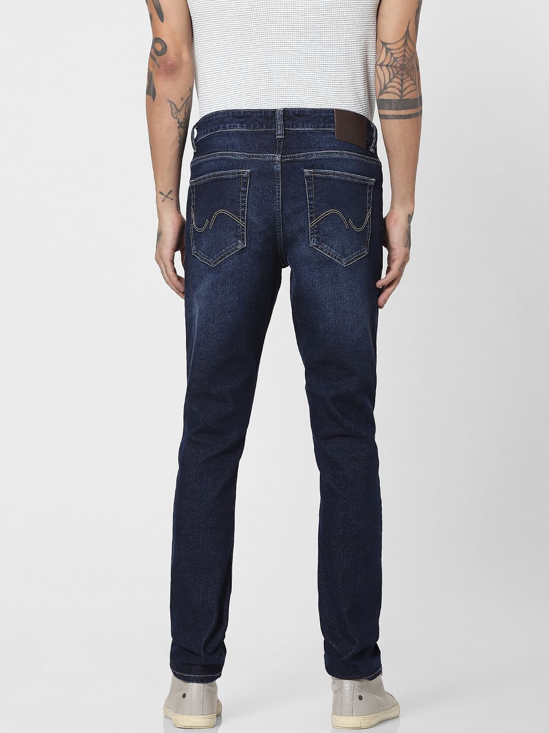 Blue Low Rise Glenn Slim Jeans