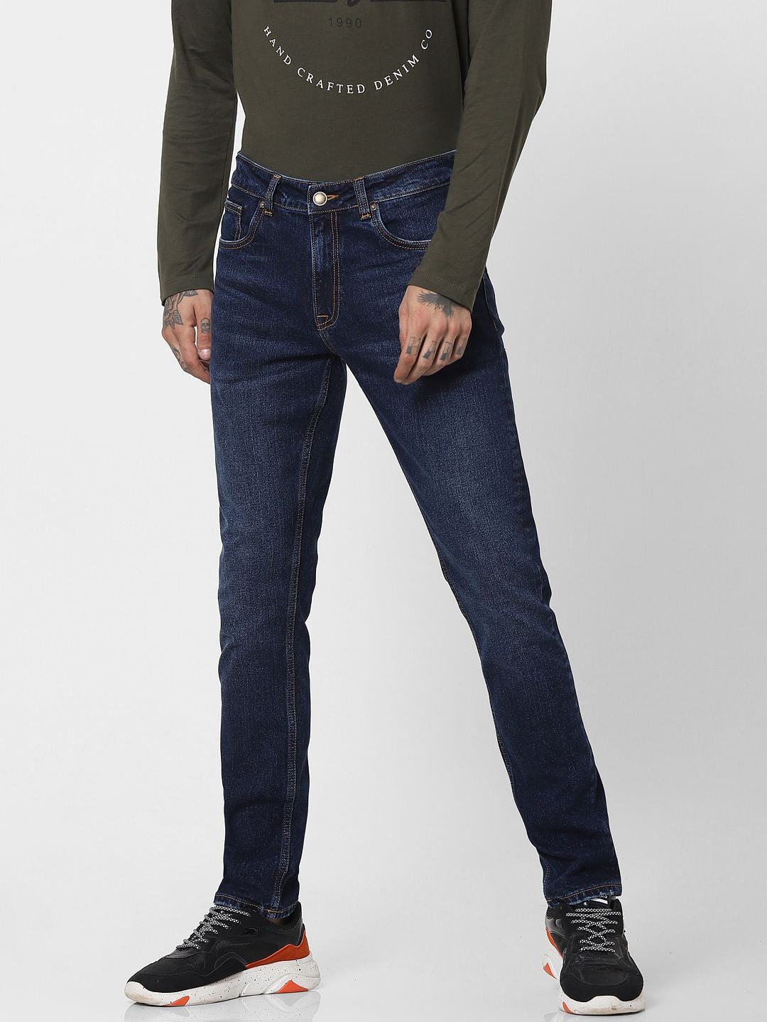 Blue Low Rise Ben Skinny Jeans