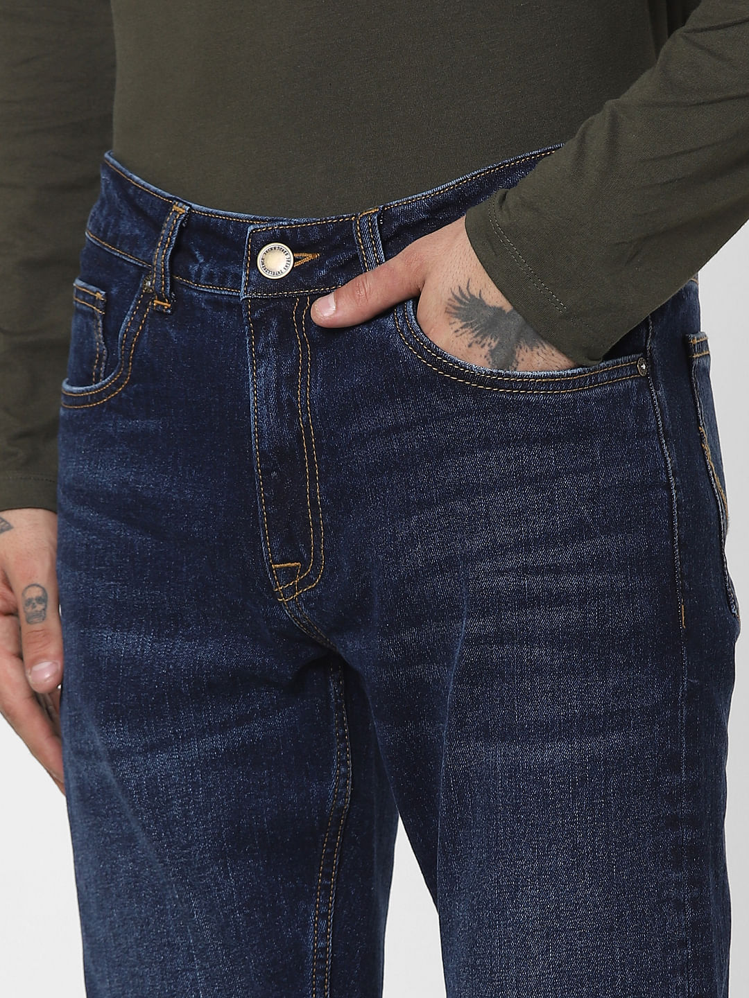 Blue Low Rise Ben Skinny Jeans