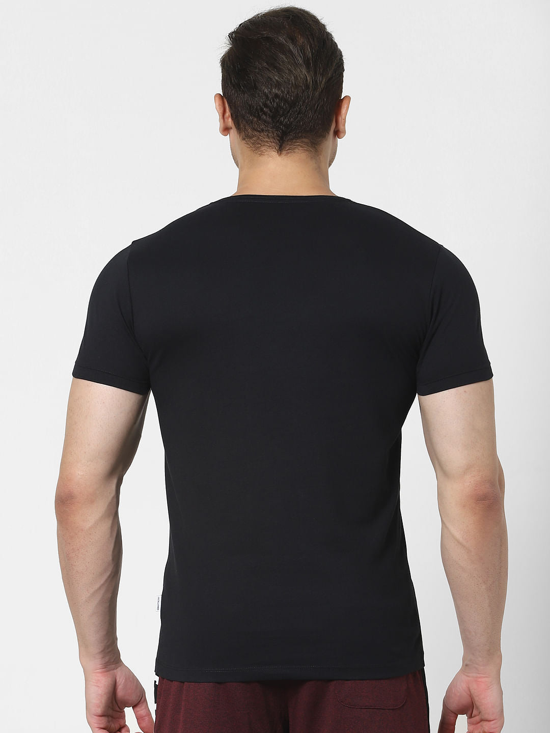 White & Black Crew Neck T-shirts - Pack of 2