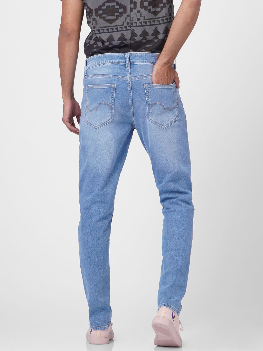 Blue Low Rise Ben Skinny Fit Jeans