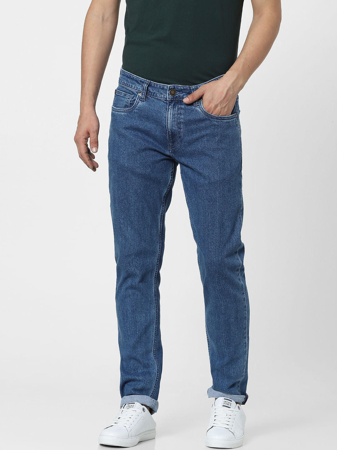 Blue Low Rise Ben Skinny Fit Jeans