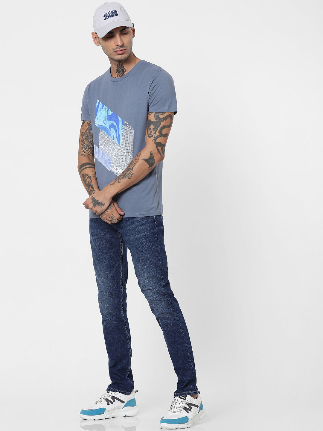 Blue Low Rise Ben Skinny Jeans - 28/30