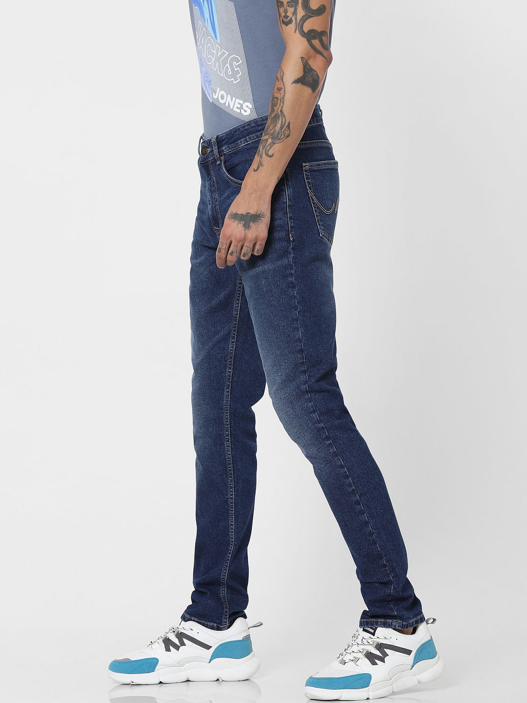 Blue Low Rise Ben Skinny Jeans