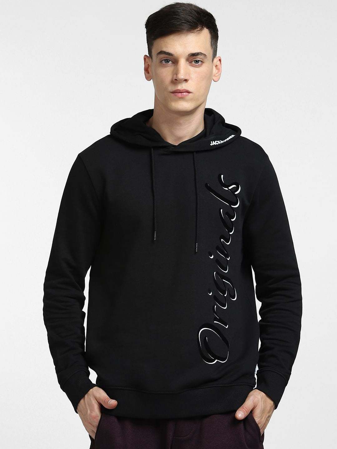 Black Hooded Sweatshirt