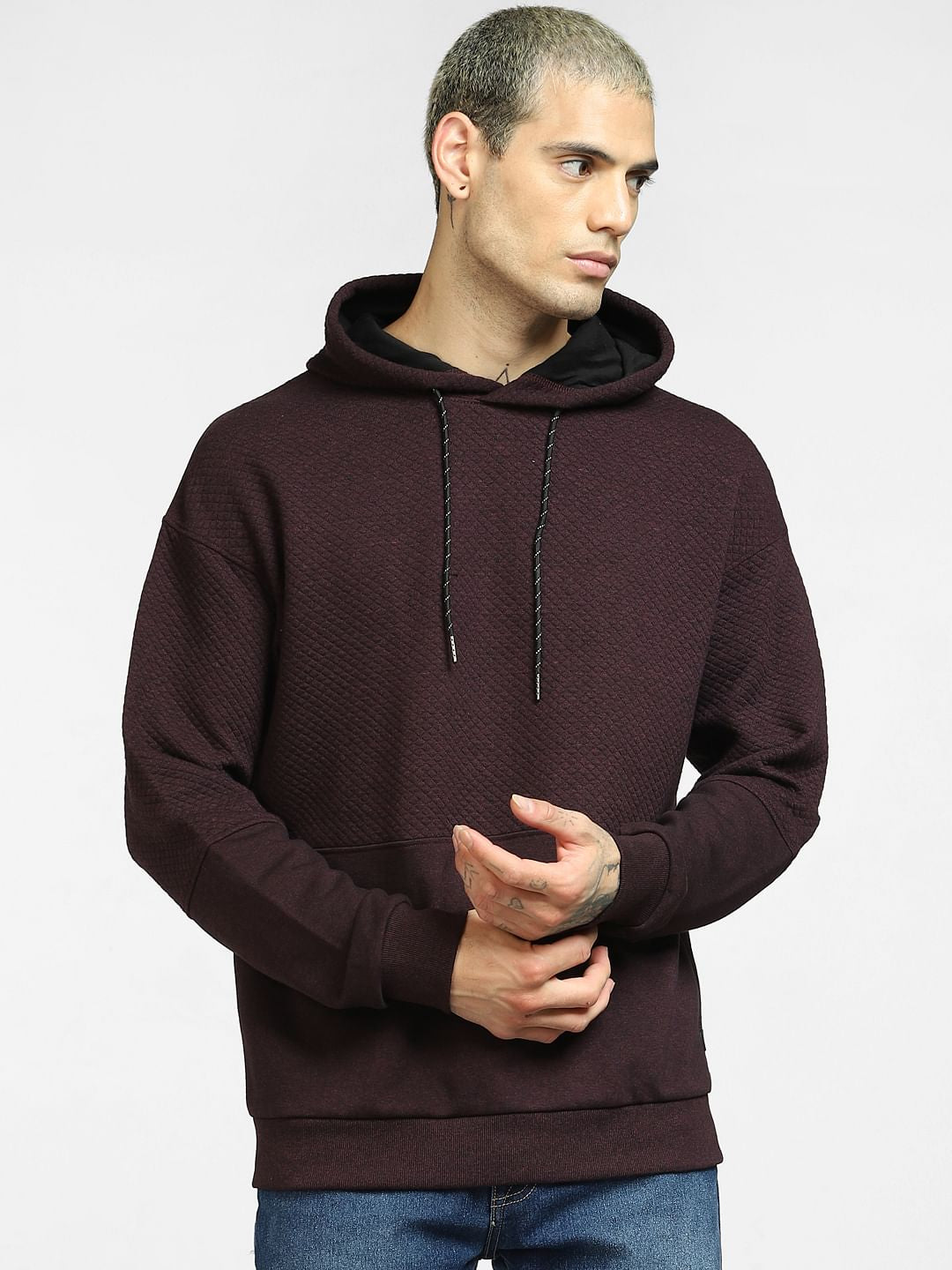 Maroon Hooded Sweatshirt