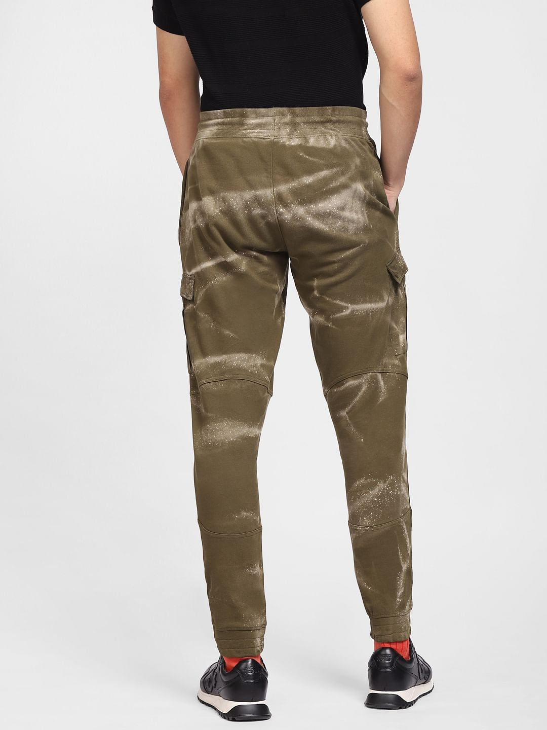 Green Mid Rise Printed Co-ord Sweatpants