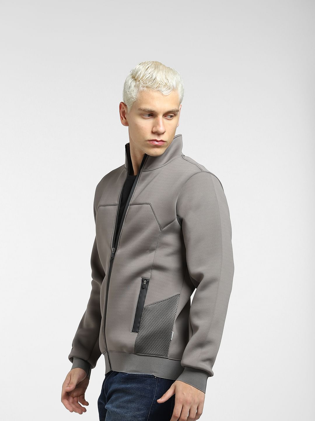 Grey Zip-Up Co-ord Sweatshirt