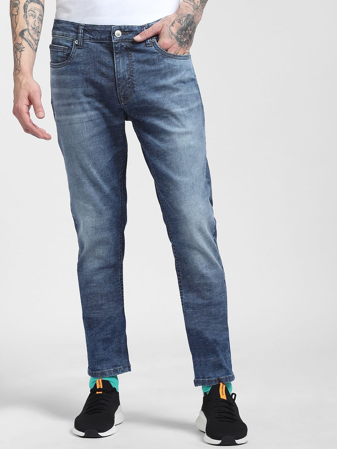 Blue Low Rise Liam Skinny Jeans