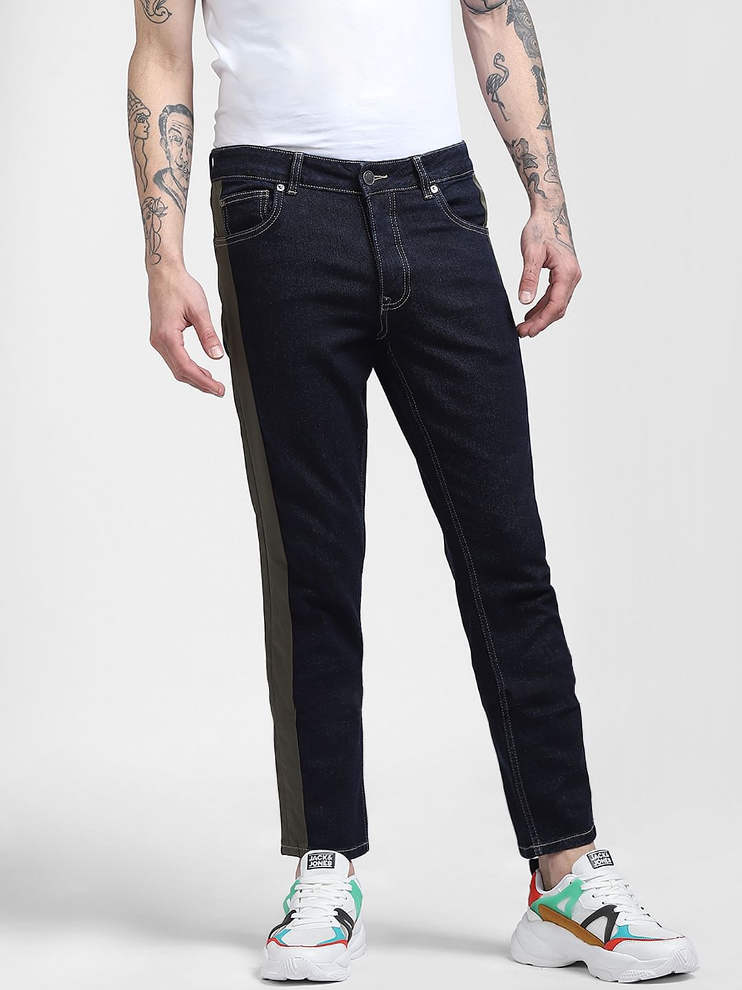 Dark Blue Low Rise Glenn Slim Fit Jeans