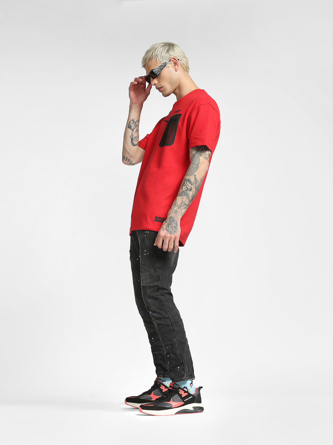 Black Low Rise Ben Skinny Jeans - 28/30