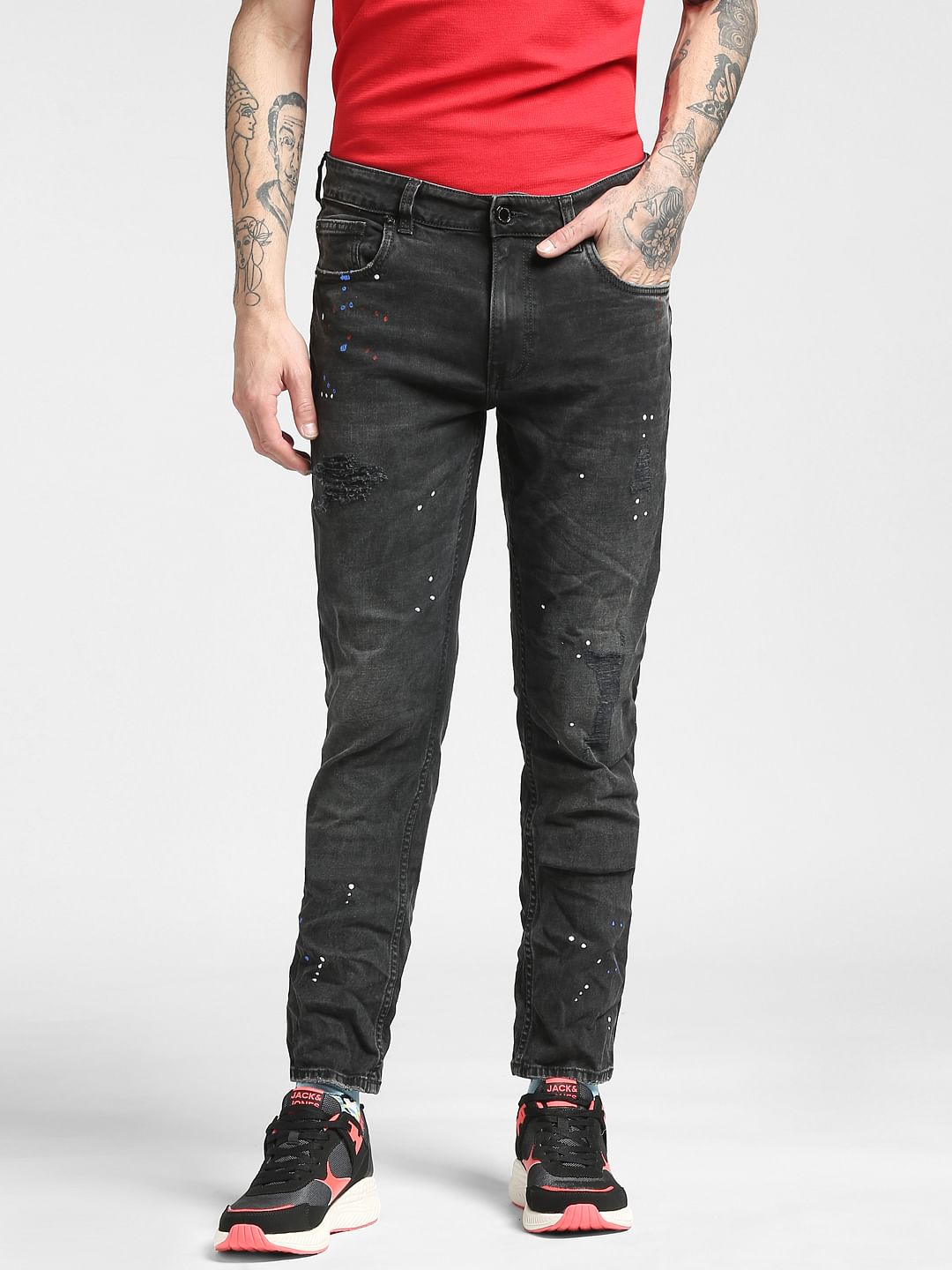 Black Low Rise Ben Skinny Jeans