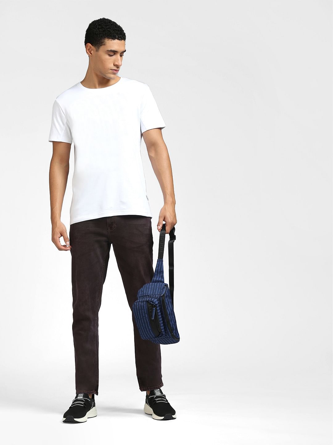Burgundy Low Rise Ben Skinny Jeans - 28/30