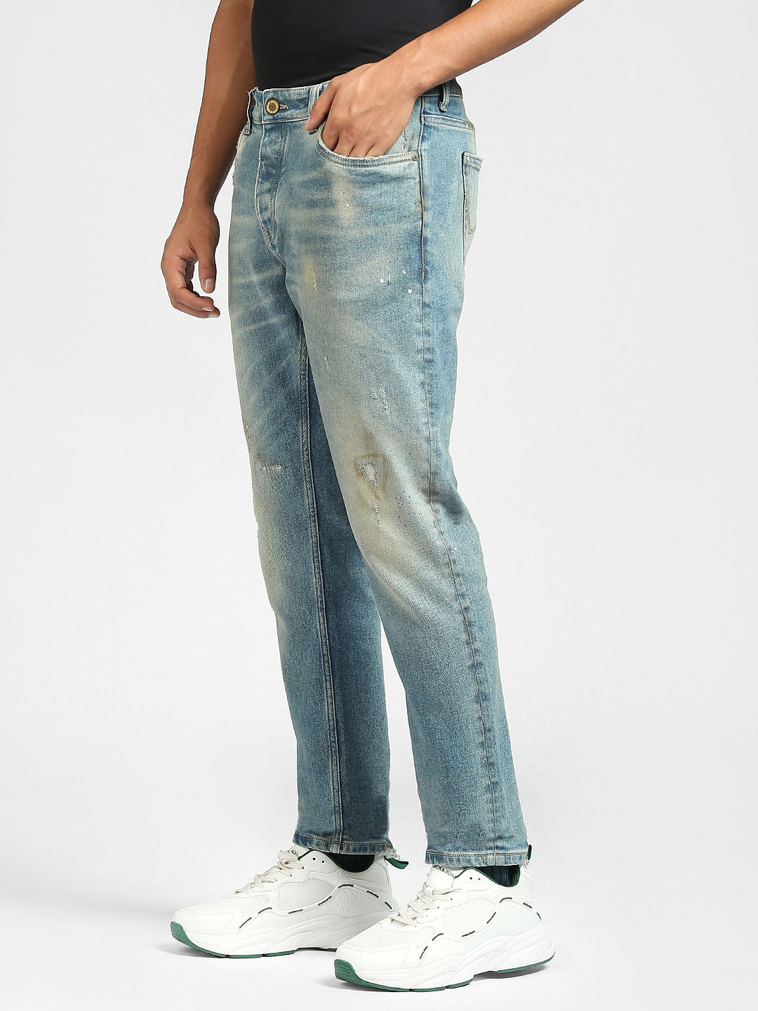 Light Blue Ripped Tim Slim Jeans